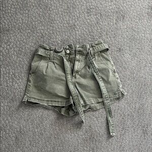American Eagle Outfitters High Waist Green Shorts